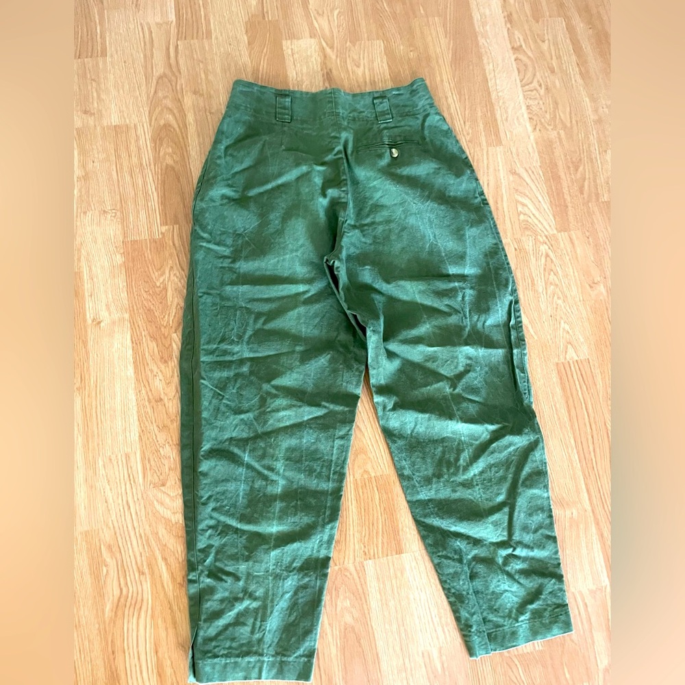 Vintage army green cotton riding style
Pant